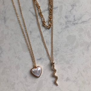 Bundle of Gold Layering Necklaces